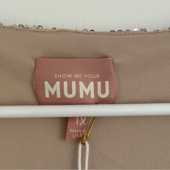 NWT Show Me Your Mumu Women's Aniston Mini Long Sleeve Dress Sequins Size XL - Picture 5 of 7